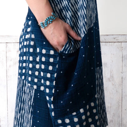 Block Print Patchwork Dress