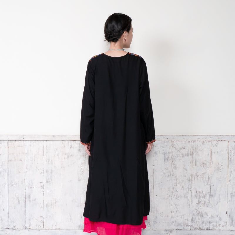 Rayon Aari Embroidery Skipper Dress
