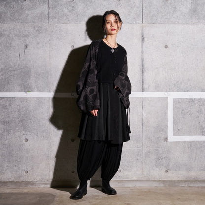 Rayon Vertical Patchwork Volume Tunic Dress