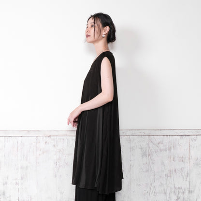 Rayon Vertical Patchwork Volume Tunic Dress