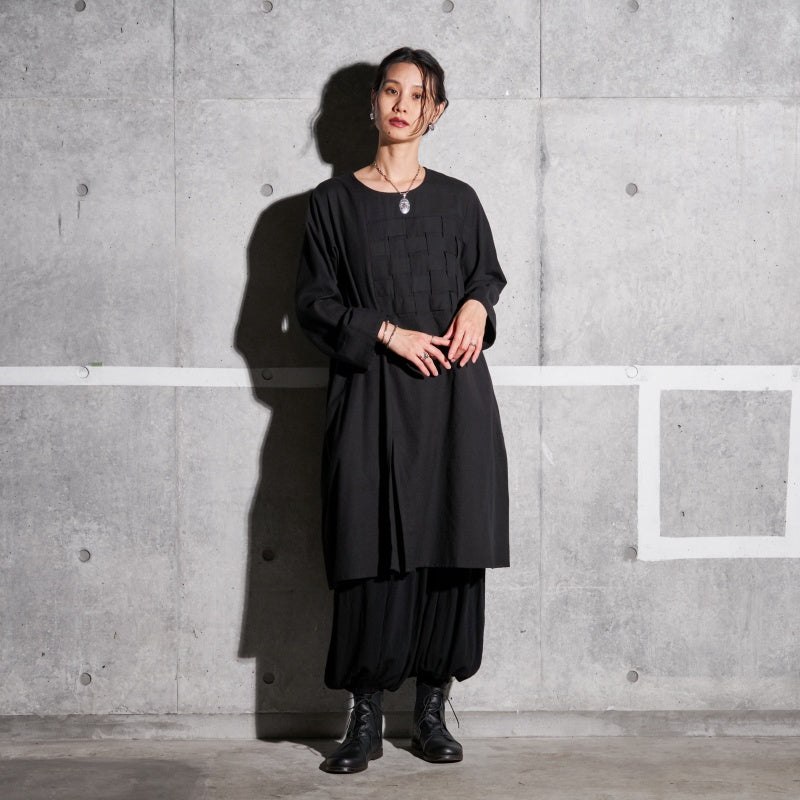 Cotton Drop-Stitch Dress