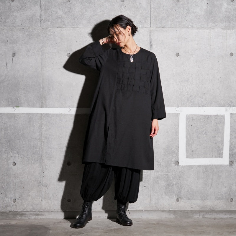 Cotton Drop-Stitch Dress