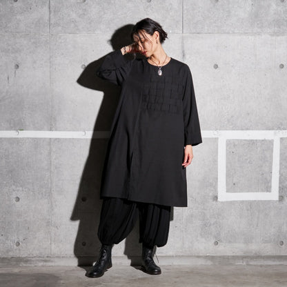 Cotton Drop-Stitch Dress