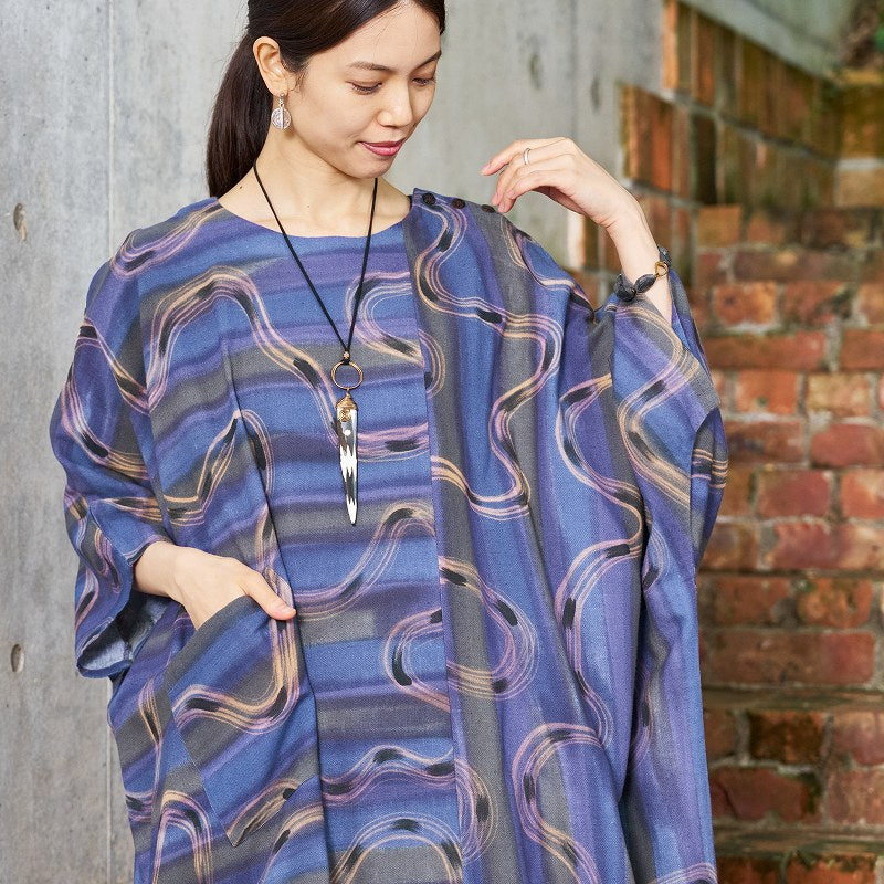 Cotton Hand Brushing Dress