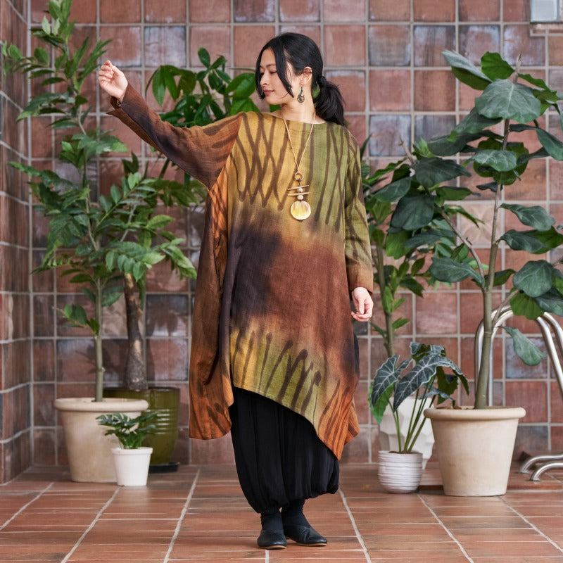 Cotton Hand Brushed Dress