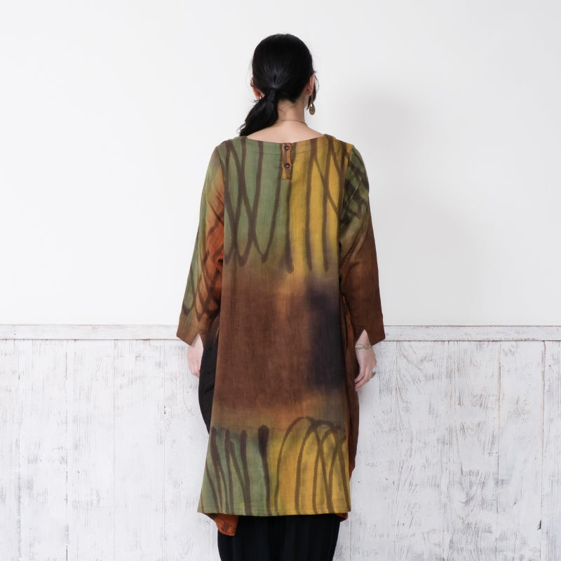 Cotton Hand Brushed Dress