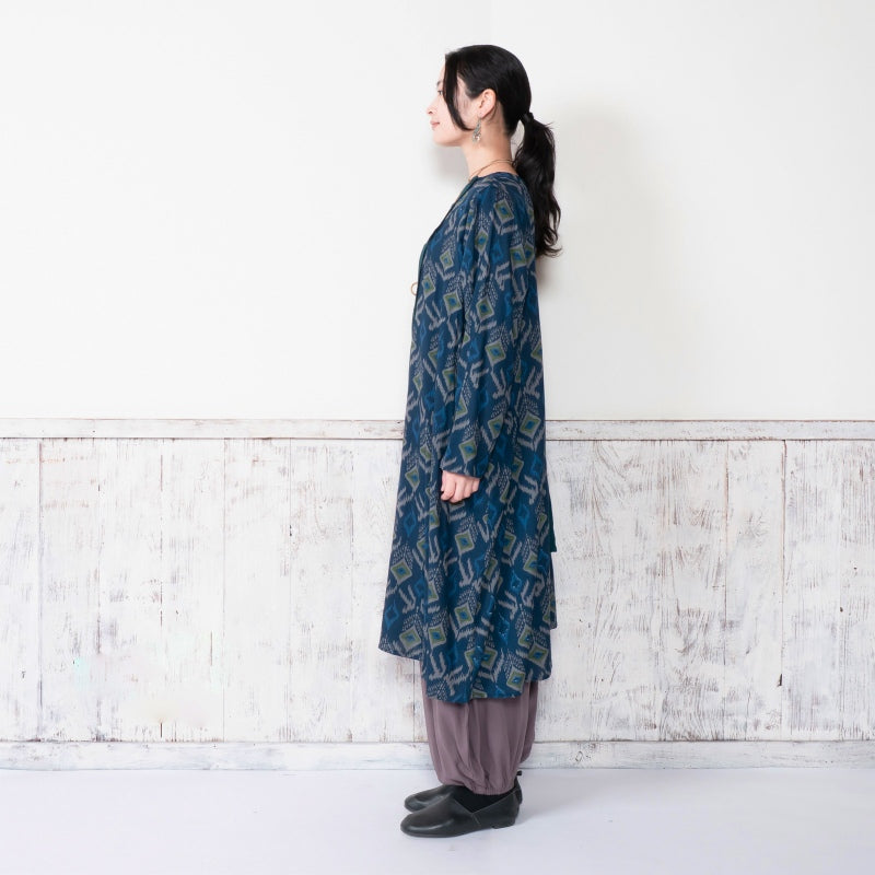 Rayon Block Print Combo Dress