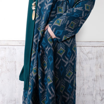 Rayon Block Print Combo Dress