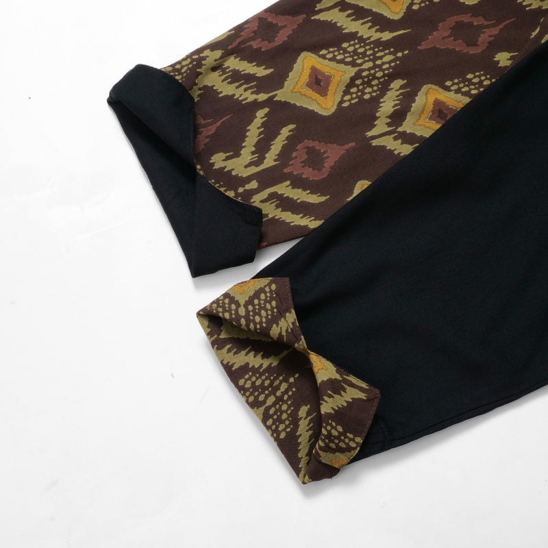 Rayon Block Print Combo Dress