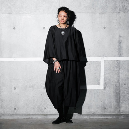 Cotton Silk Kimono Sleeve Pullover