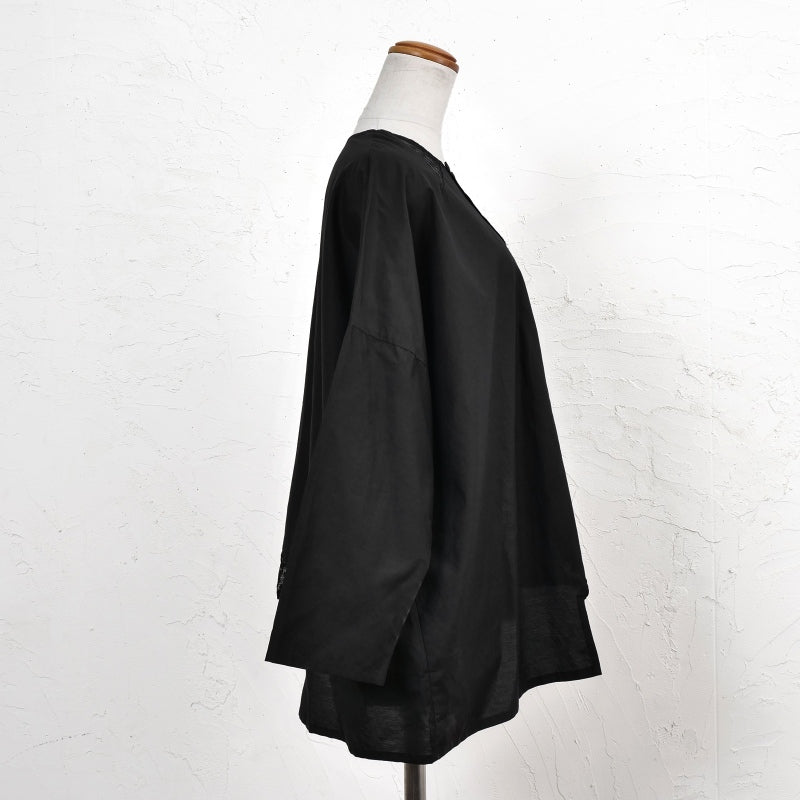 Cotton Silk Lace Patch Pullover