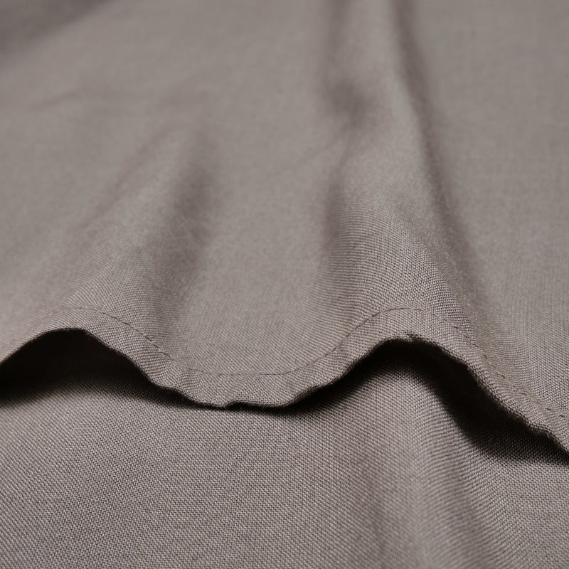 Rayon Irregular Hem Slit Cuff Pullover