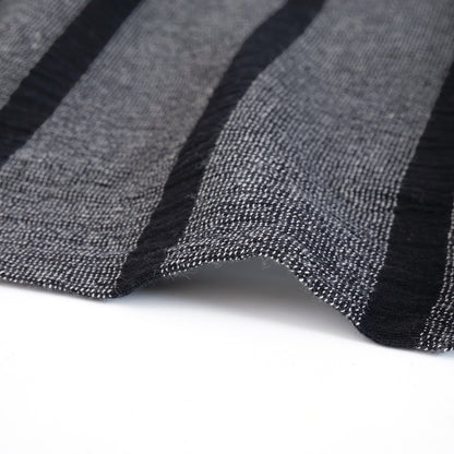 Striped Woven Irregular Hem Pullover N