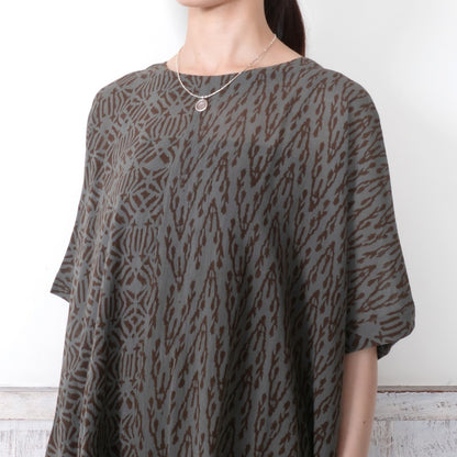 Block Print Combo Pullover