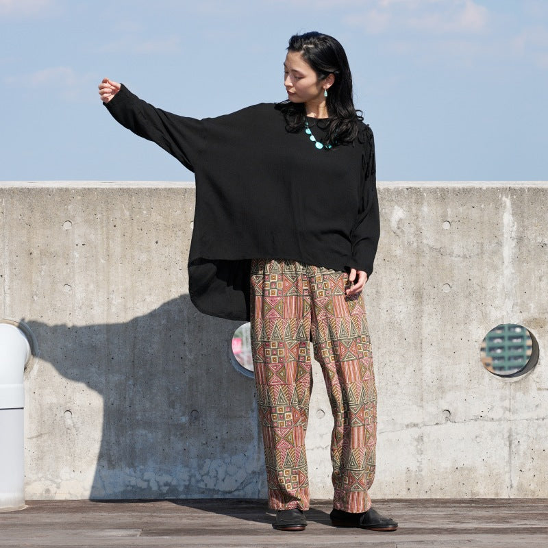 Rayon Ribbon Pullover