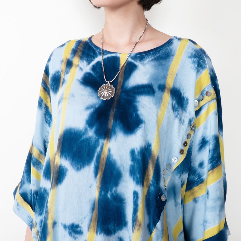 Tie-Dye + Stripe Pullover