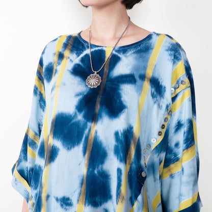 Tie-Dye + Stripe Pullover