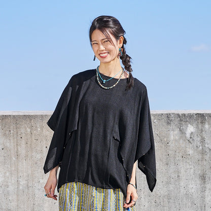 Rayon Jacquard Pullover