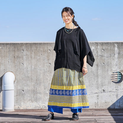 Rayon Jacquard Pullover