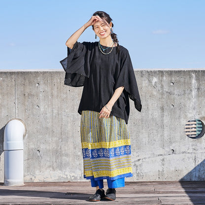 Rayon Jacquard Pullover