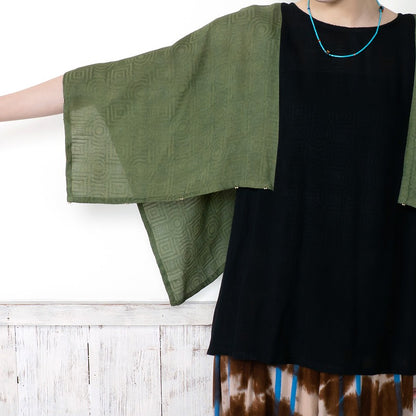 Rayon Jacquard Pullover