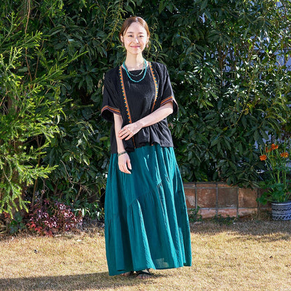 Geometric Embroidered Pullover