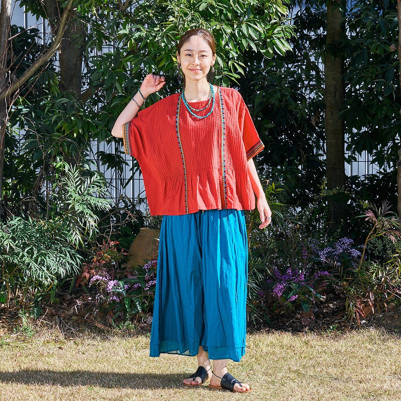 Geometric Embroidered Pullover