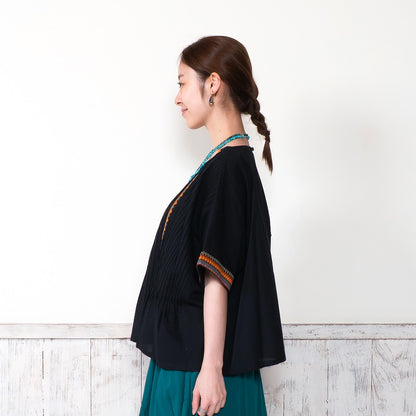 Geometric Embroidered Pullover