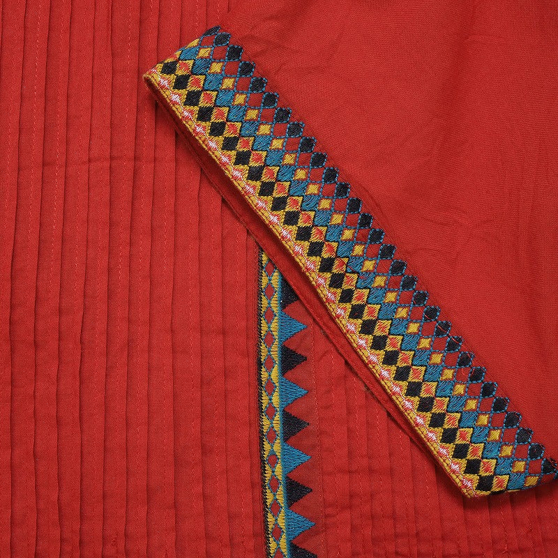 Geometric Embroidered Pullover