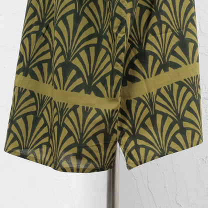 Block Print V-Neck Pullover