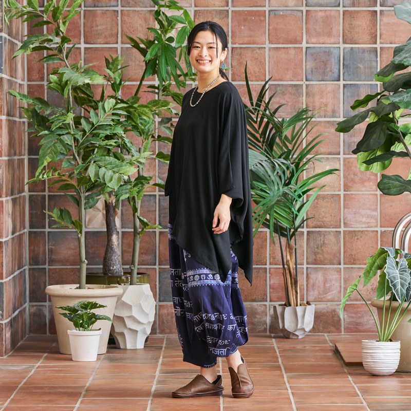 Rayon Asymmetrical Pullover