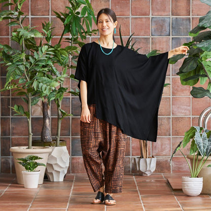 Rayon Asymmetrical Pullover