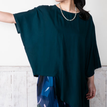 Rayon Asymmetrical Pullover