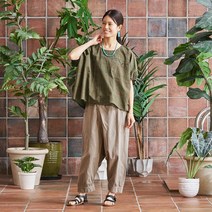 Cotton Hand-Brushing Pullover