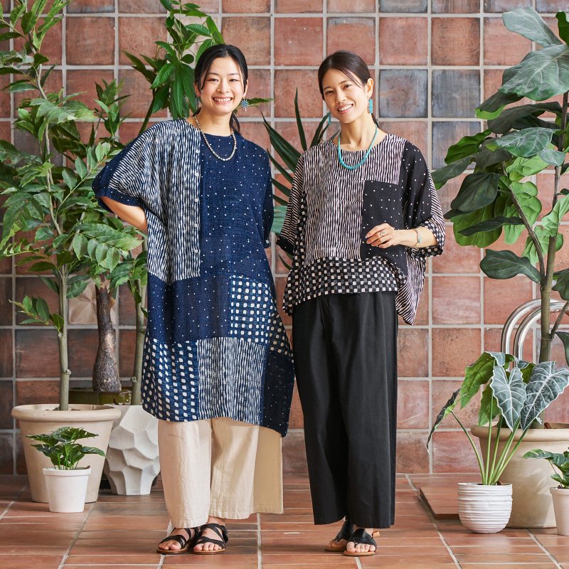 Block Print Patch Pullover