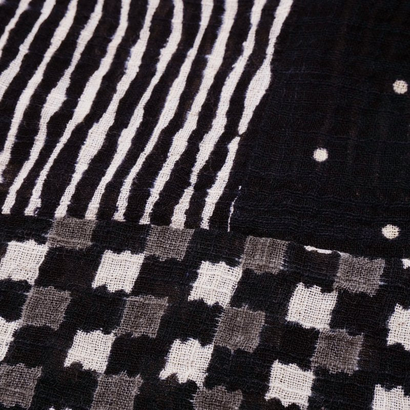 Block Print Patch Pullover