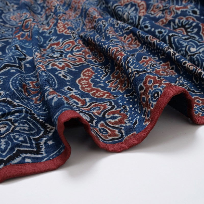 Rayon Ajrak Vertical Seam Kurta Dress