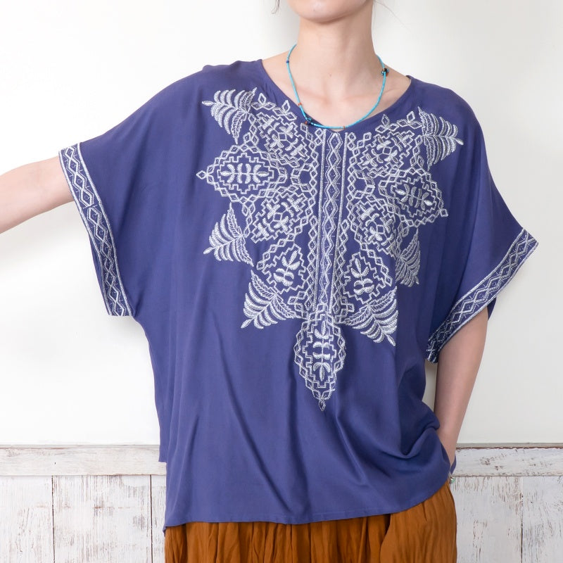 Zari Embroidery Pullover