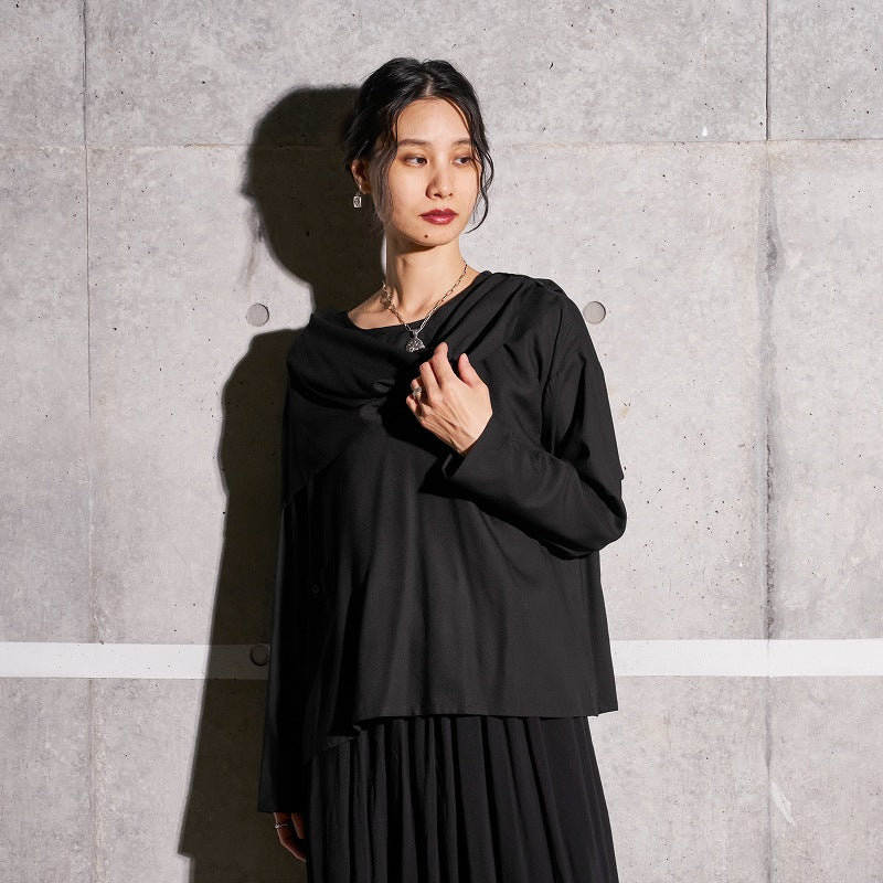Rayon Layered Arrangement Pullover