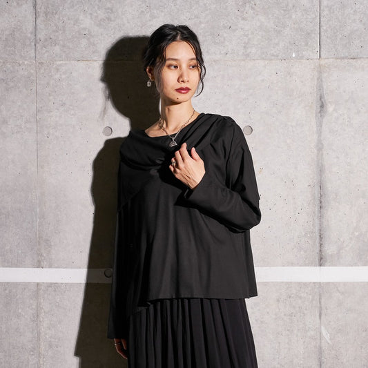 Rayon Layered Arrangement Pullover