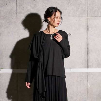 Rayon Layered Arrangement Pullover