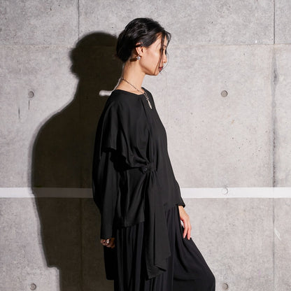 Rayon Layered Arrangement Pullover