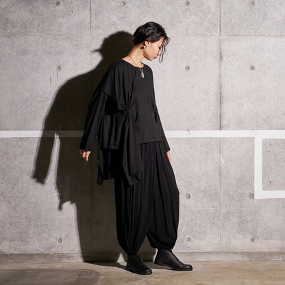 Rayon Layered Arrangement Pullover