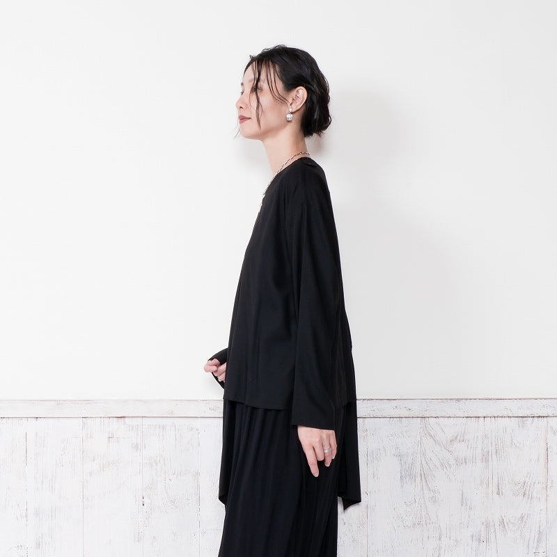 Rayon Layered Arrangement Pullover