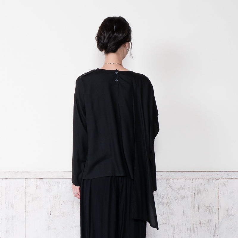 Rayon Layered Arrangement Pullover