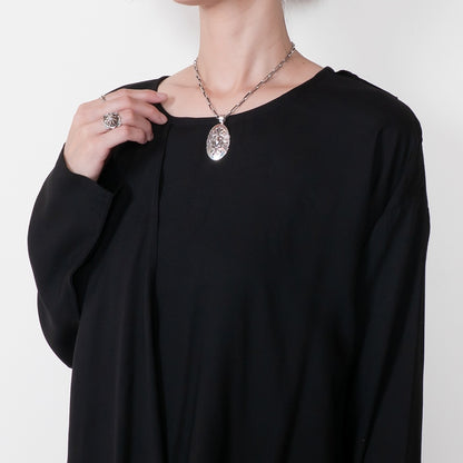 Rayon Layered Arrangement Pullover
