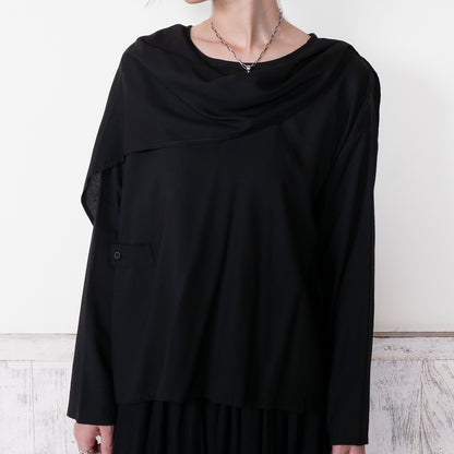 Rayon Layered Arrangement Pullover