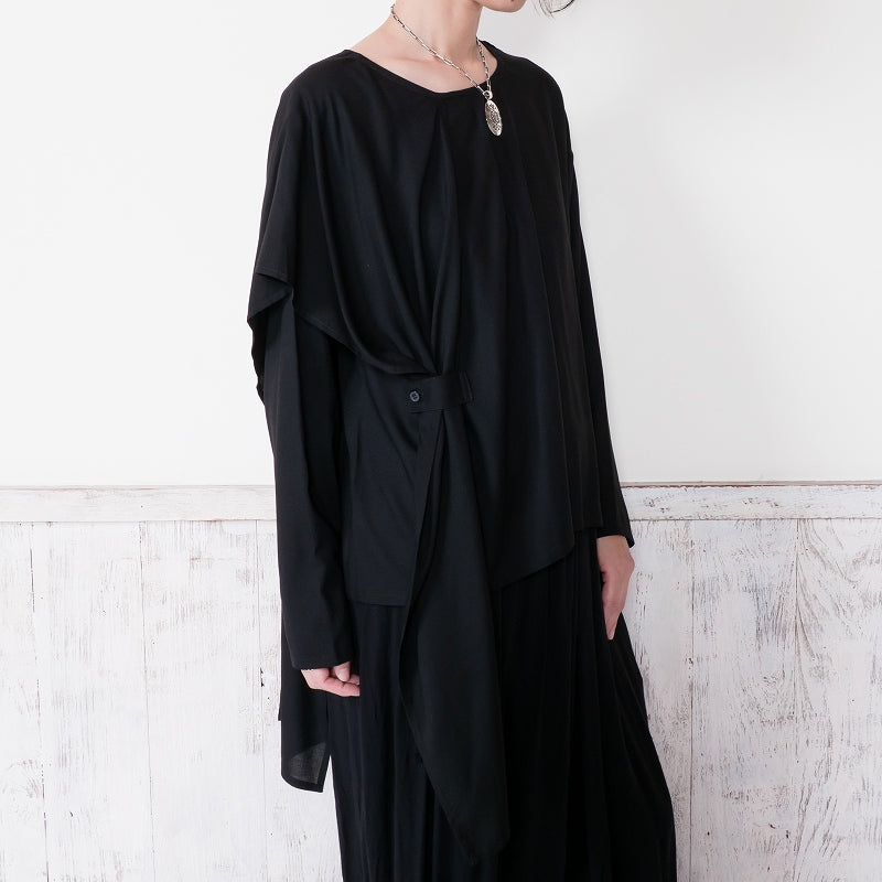 Rayon Layered Arrangement Pullover