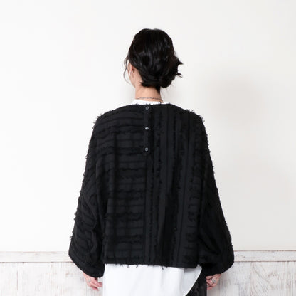 Cotton Cut-Off Poncho Pullover