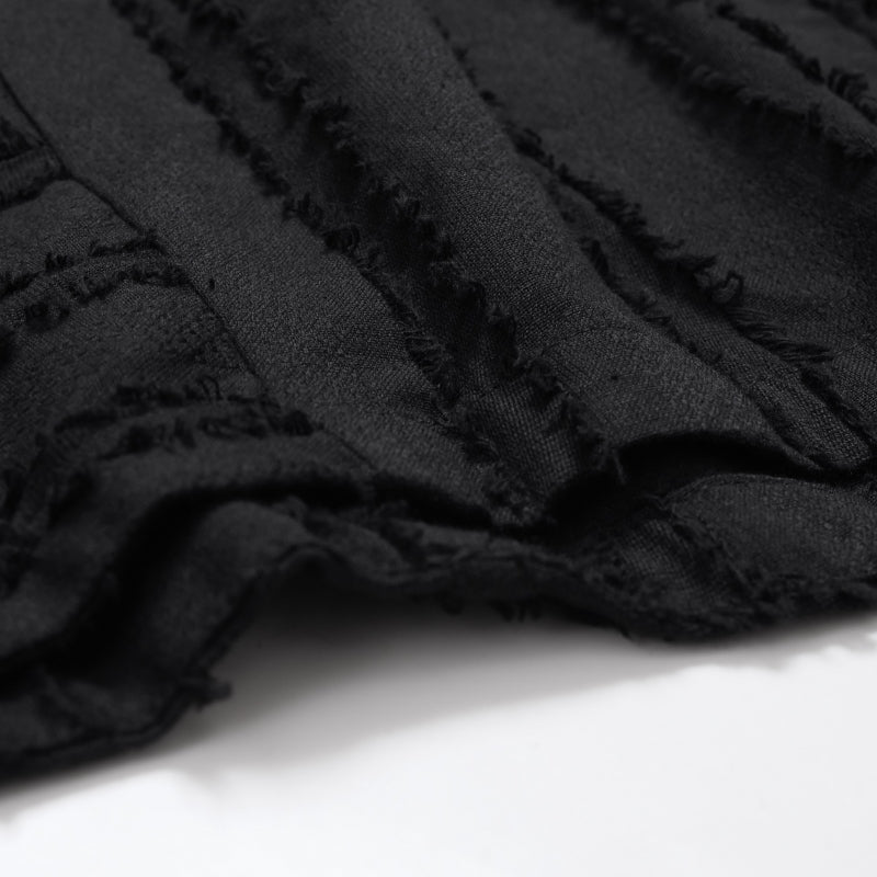 Cotton Cut-Off Poncho Pullover